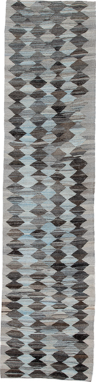 Vintage Kilim Runner Rug (3' x 12')